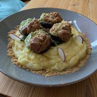 Mushrooms on potato puree (4⭐) at Mana Food - Moabit in Berlin