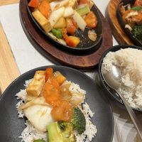 Veggie stir fry with tofu and Mongolian sauce  at Saigon Mamma in Carnegie