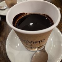 Goldoni hot chocolate (naturally vegan) at Vizio Virtu Cioccolateria in Venice