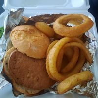 Updated vegan chicken sandwich, now with a patty instead of tenders. at Vey's Pub & Grille in Hermitage