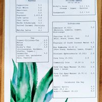 Menu page at Erchy's at Erchy's in Berlin