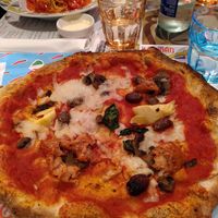 Vegan pizza, whole grain with mozarizella at Rossopomodoro - Molino delle Armi in Milan