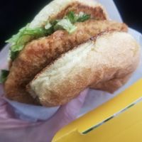 Fish fillet was pretty good at PLNT Burger in Alexandria