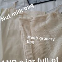Nut milk bag for making my own oat milk, produce bag at Mason & Greens in Alexandria