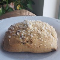 Vegan cranberry scone bought from the bakery! Sooo yummy  at Mason & Greens in Alexandria