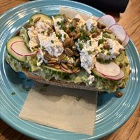 Avocado toast with tofu   at Koffie House  in Key West