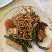 Buffet plate   at Trendy Vegan in Houston