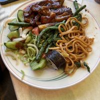 Buffet plate  at Trendy Vegan in Houston