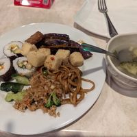My second plate (buffet) at Trendy Vegan in Houston
