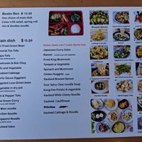 Menu page 1 at Trendy Vegan in Houston