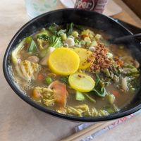 Japanese Curry Udon at Trendy Vegan in Houston
