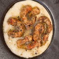 Vegetarian shrimp and grits at My Father's House in Nyack