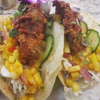 Vegan Magic Mushroom Tacos at Harvest Kitchen & Bakery in Katy