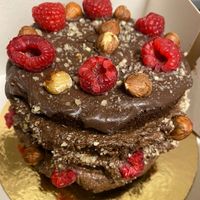 Chocolate hazelnut cake for Xmas   at NATURLUV in Alges