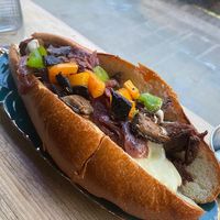 MAAD Philly Cheesesteak (w/added peppers and mushrooms) at MAAD in South West London