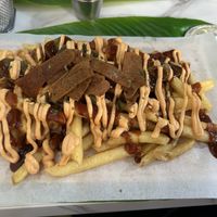 Loaded fries   at MAAD in South West London