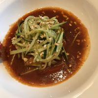 Hungarian Ratatouille with Cucumber Noodles at Svoya Kompaniya in Yekaterinburg