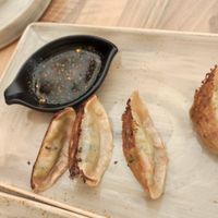 Gyozas veganas at Okashi Sanda in Madrid