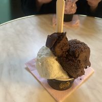 My ice cream of dark chocolate & limoncello   at Anita La Mamma Del Gelato in New York City