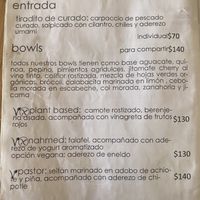 Bowls at Umami in Mazunte