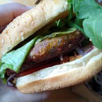 Vegan burger at Hafeneck in Mainz