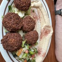 Hummus falafel plate  at Jerusalem in Denver