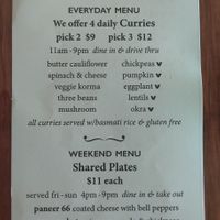 Menu 1 at Fojol bros in Cottonwood