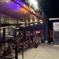 Storefront at night  at Fojol bros in Cottonwood