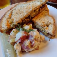 Vegan Reuben at Otherlands Beer in Bellingham