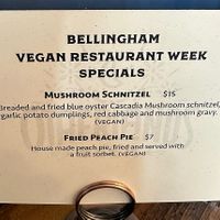 Yummy dinner for vegan restaurant week❤️  at Otherlands Beer in Bellingham