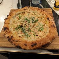 Garlic Pizza (with vegan cheese) at 8 at Trinity in Morisset Park