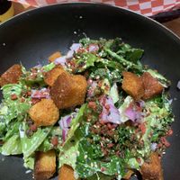 Cesar Salad at Burger Fiancé in Montreal