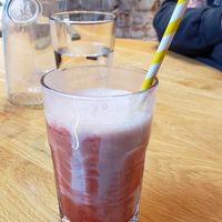 Strawberry Oatshake at Burger Fiancé in Montreal