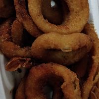 Onion rings at Burger Fiancé in Montreal