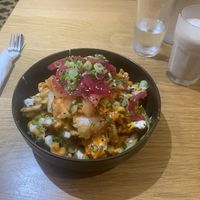 Kimchi waffle fries “side"  at Burger Fiancé in Montreal