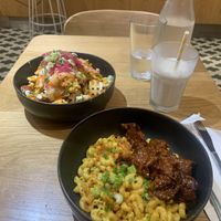 Huge portions and caramel shake  at Burger Fiancé in Montreal