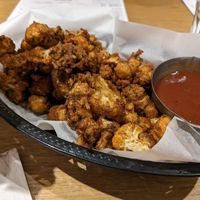 Cauliflower appetizer at Burger Fiancé in Montreal