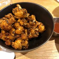 Cauliflower bites at Burger Fiancé in Montreal