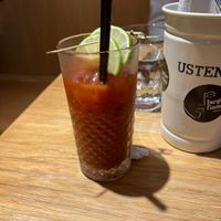 Bloody Mary  at Burger Fiancé in Montreal