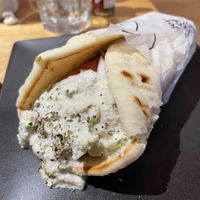 Gyros pita  at Burger Fiancé in Montreal
