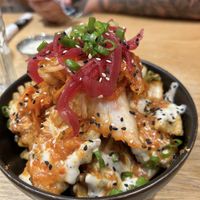 Coup de cœur : frites de Kimchi   at Burger Fiancé in Montreal