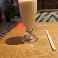 Vanilla milkshake  at Burger Fiancé in Montreal