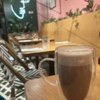 Hot chocolate   at Burger Fiancé in Montreal