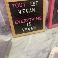 Sign   at Burger Fiancé in Montreal