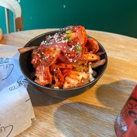 Kimchi Fries  at Burger Fiancé in Montreal