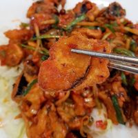 Kkanpungi-style eggplant 깐풍기가지 - close-up at Hwang-Geumlyong 황금룡 in Seoul