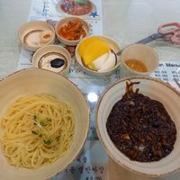 lotus root 짜장 at Hwang-Geumlyong 황금룡 in Seoul