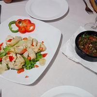 Alcachofas y vinagreta at La Tasca in La Gomera