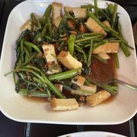 Ong Choi is hard to come by !   at Olay's Thai Lao Cuisine in Honolulu