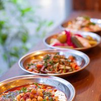 Hummus-Salad-Pickles-Bean Salad at TURP in Istanbul